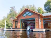 Floating boathouse foundation & support structure (wooden boathouse structure by others)