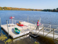 Also available is our independent floating kayak launch