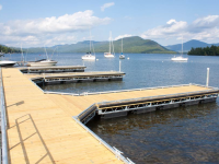 ADA accessible docks with ADA curbing