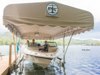 5,000 lb. vertical boat lift with optional 