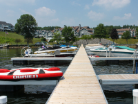 Floating Aluminum Docks at homeowners association, Lake George, NY