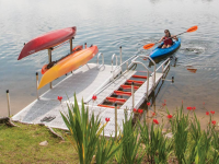 Safe and easy kayak launch from your dock or shoreline