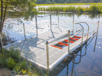 Kayak launch port for easy and safe kayak launching on your pond or lake