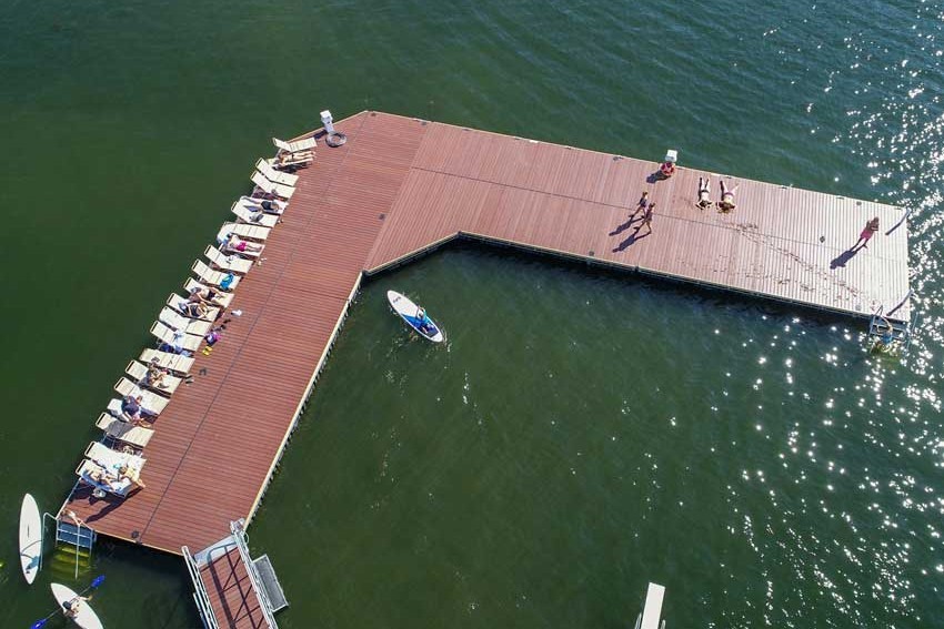 Swim Dock at Basin Harbor Resort, Vergennes, VT