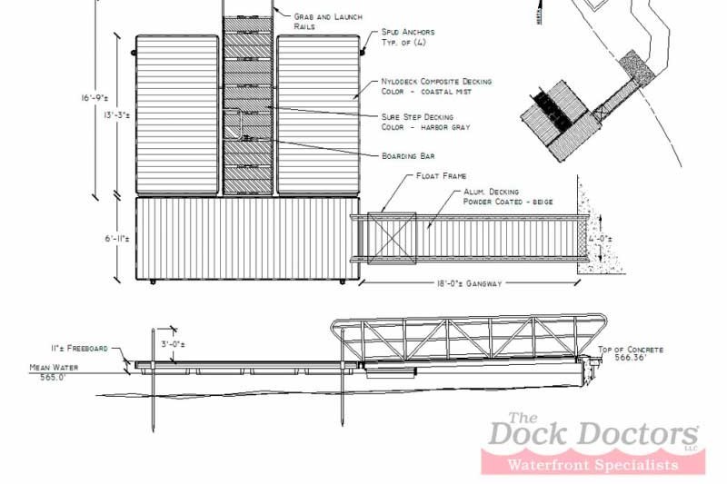 Example of a commercial launch dock project