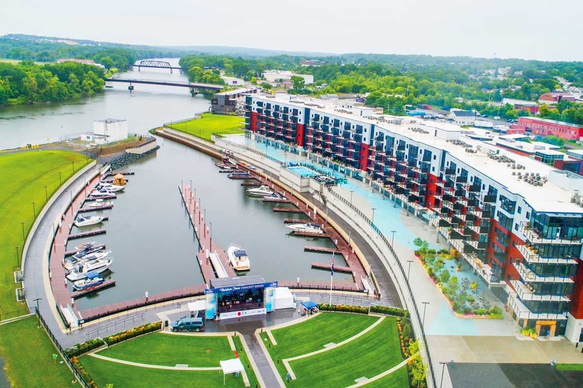 The Mohawk Harbor in Schenectady, New York