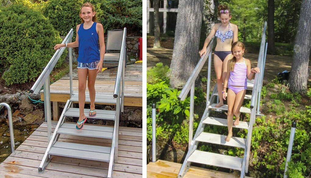 Portable Aluminum Stairs For Beach Or, Prefab Outdoor Stairs Canada