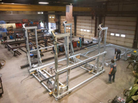 Ultimate boat lift being fabricated in our manufacturing facility.