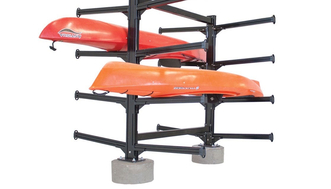 Commercial Aluminum Storage Racks for kayaks, canoes, SUP boards