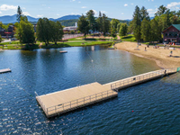 Commercial Floating Dock at Lake Placid NY Town Beach