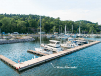 Commercial marina system with integrated wave attenuator - Port Henry, New York