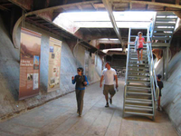 Commercial stairs for a floating museum