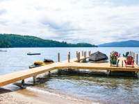 U shaped pile dock