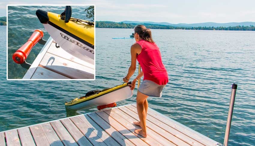 Dock storage rack for canoes, kayaks, paddleboards & other crafts — The  Dock Doctors