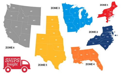 Freight Shipping Zones