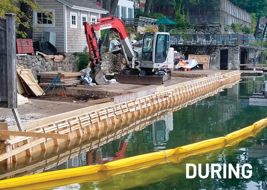 Shoreline retaining walls — The Dock Doctors