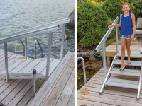 4-step aluminum stairs (SHIPS UPS) 