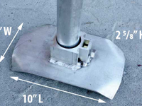 Platform Footpads - aluminum (pair)