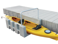 YAKport can be installed to virtually any floating or fixed dock and can be used for kayaks, canoes or stand up paddle boards (SUP) up to 34
