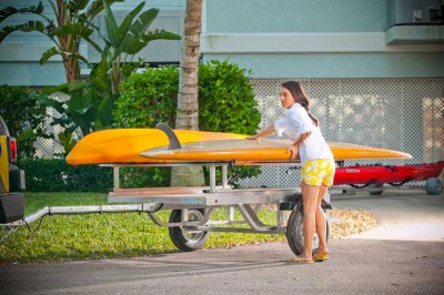 Our paddlesport trailers make transporting your kayak, canoe or paddleboard easy and safe