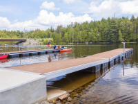 Heavy Duty Aluminum Floating Docks at Second Pond Boat Launch, NYSDEC public launch