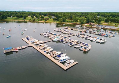 Complete redesign, fabrication and installation of a 200+ slip commercial marina on Lake Champlain