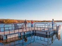 Fishing Platform with Connect-A-Dock 2000 series modular floating docks