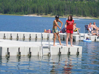 State park docks using Connect-A-Dock 2000 series modular floating docks