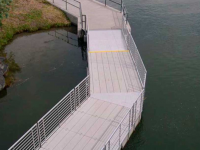 Wetland walkway with Connect-A-Dock 2000 series modular floating docks