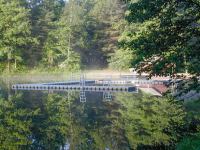 Connect-A-Dock modular floating docks at a summer camp