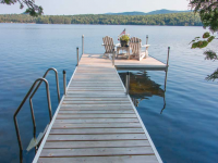 Medium duty aluminum docks with cedar decking