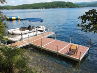 Medium Duty Aluminum Leg Dock with NyloDeck decking