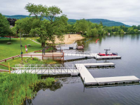 Heavy duty aluminum floating docks and gangways serve as a public launch for the Dive and Rescue boat - Village of Corinth, NY