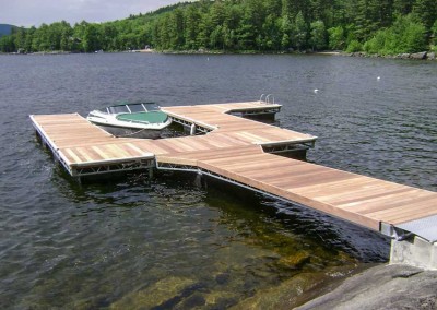 U-shaped steel truss custom floating dock