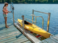 Launch your kayak off your dock with our exclusive launch port lift