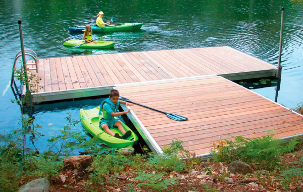 Low Freeboard Paddle Docks | Aluminum frame | Commercial & Residential ...