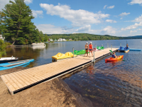 Paddle dock at state park in Vermont