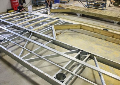 Pile dock in our workshop
