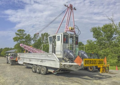 Our portable workboats from 25-32 feet in length allow us to provide installation throughout the Northeast