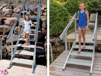 Aluminum stairs with non-skid 28