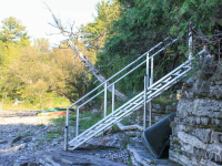 Our aluminum stairs are custom designed for your specific site