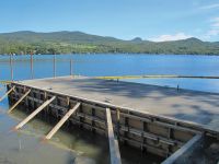 Concrete dock repair complete