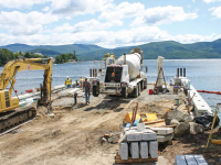 We served as the general contractor for the Bolton Landing Municipal Pier revitalization project