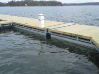 Wave Attenuator integrated into a dock system