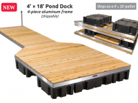 Pond Dock (cedar decking) *Available late June