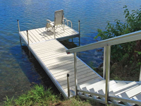 Aluminum decking and our portable aluminum stairs