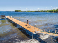 Mega Dock and our Ultimate Boat Lift on Lake Champlain