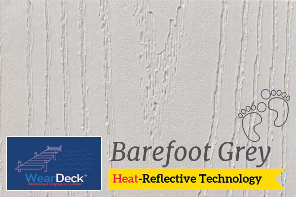 WearDeck decking in Barefoot Grey