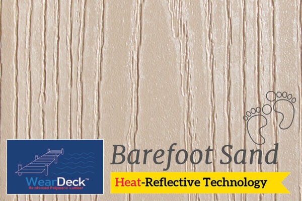 WearDeck decking in Barefoot Sand