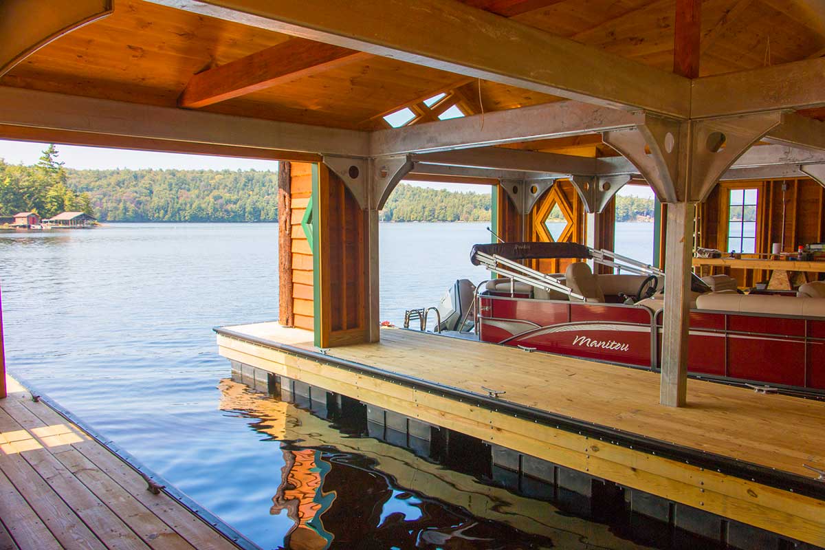 boat house covered dock designer architect builder